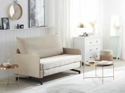 Beliani 2-istuttava Vuodesohva Kangas Beige BELFAST -Halpa 2-istuttavat sohvat myymälä undef src sa picid 267042 type color image