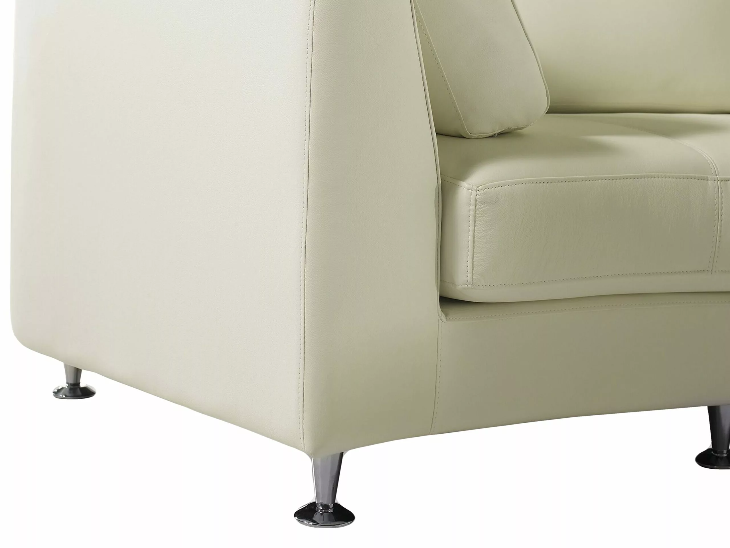 Beliani 7-istuttava Kermanvalkoinen Kaareva Nahkasohva ROTUNDE 7 Beliani 7-istuttava Kermanvalkoinen Kaareva Nahkasohva ROTUNDE - Image 6