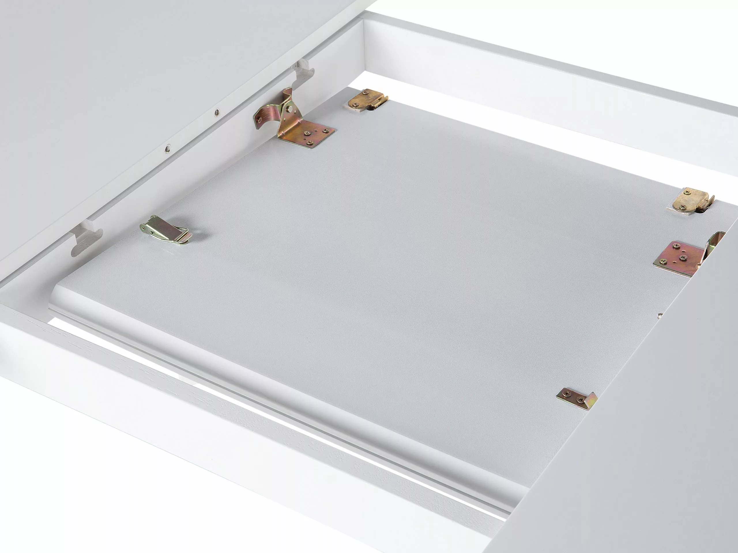 Beliani Ruokapöytä Jatkettava Valkoinen SANFORD Useita Kokoja - Image 10