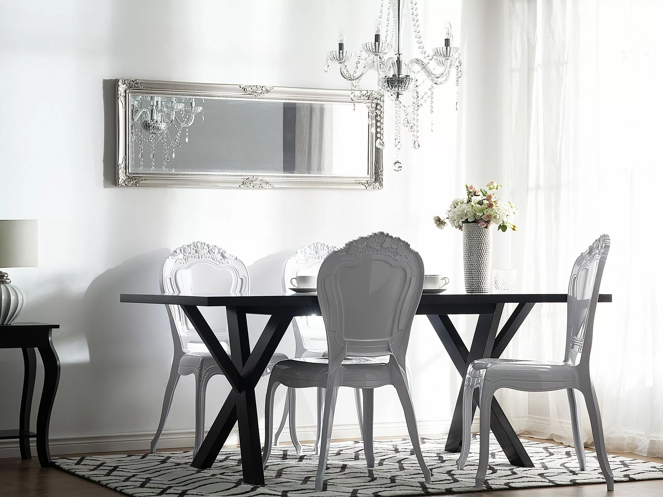 Beliani Tuoli Muovi Valkoinen 2 Kpl VERMONT - Image 2