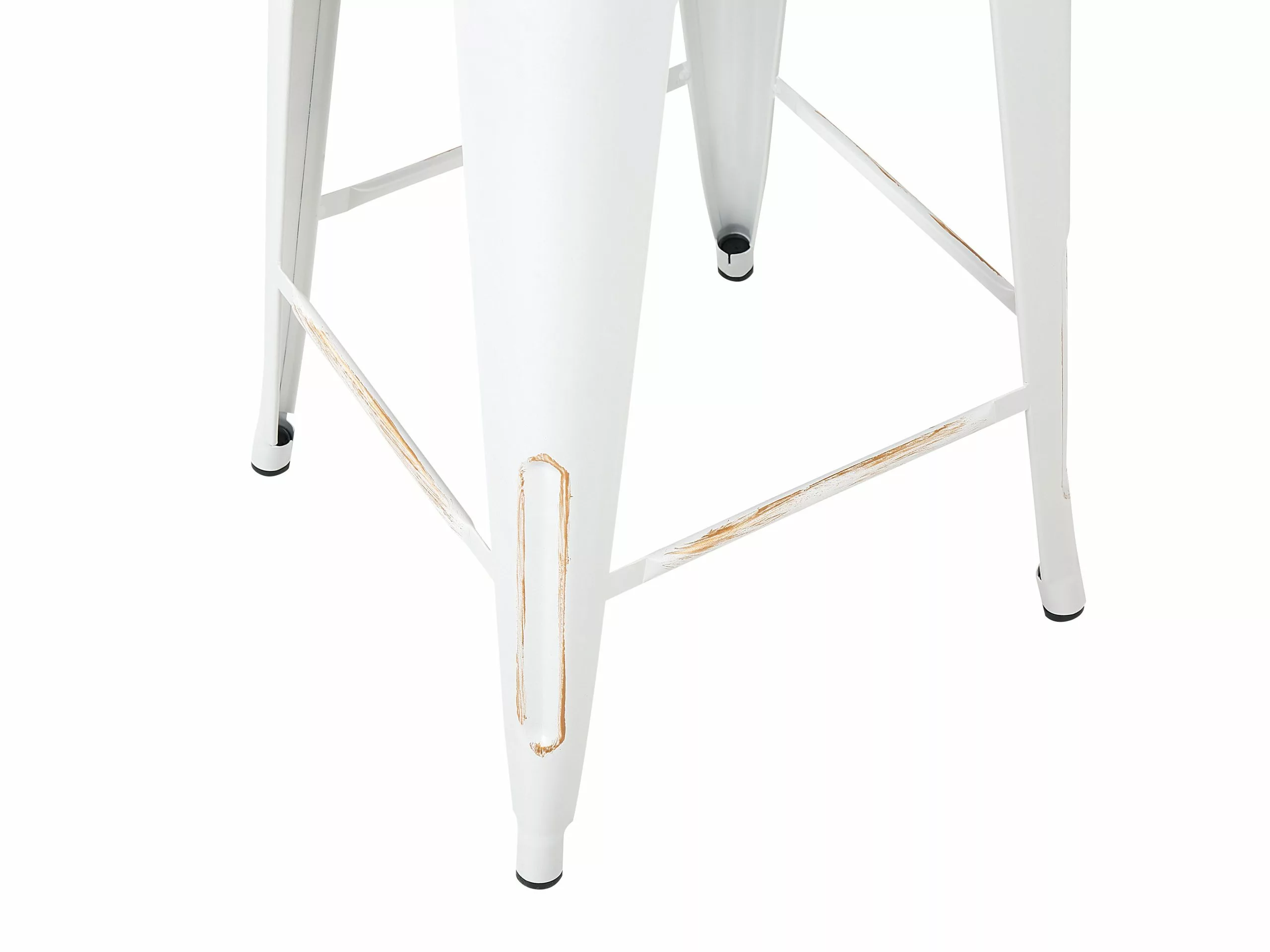 Beliani Baarijakkara Metalli Valkoinen/kulta 60 Cm 2 Kpl CABRILLO - Image 7