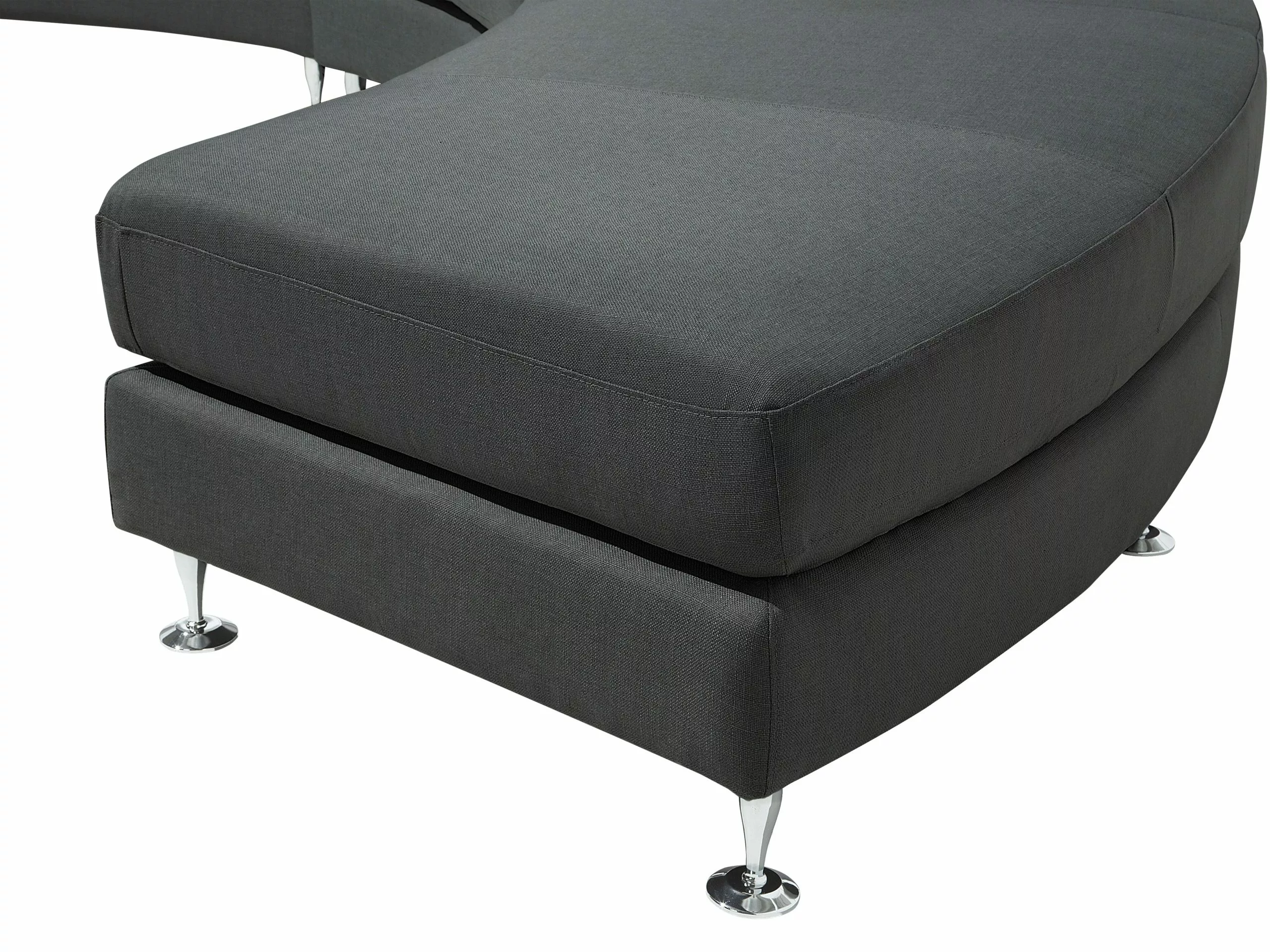 Beliani Kaareva Harmaa 7-istuttava Kangassohva ROTUNDE - Image 8