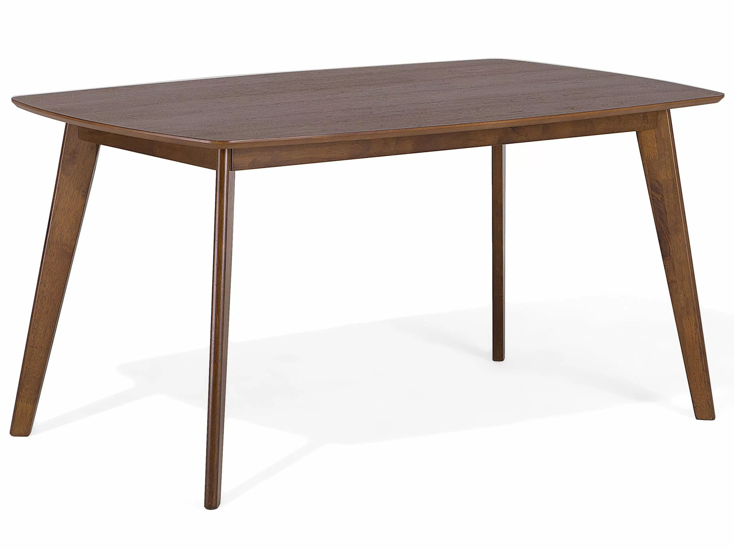 Beliani Ruokapöytä Tumma Puu 150 X 90 Cm IRIS