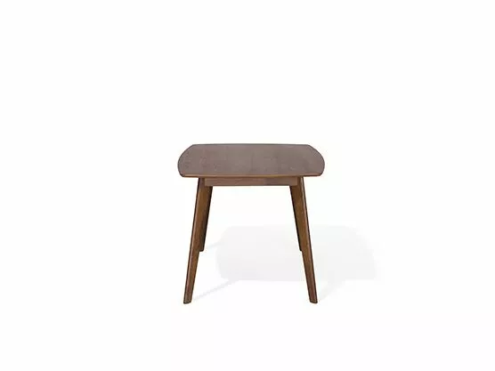 Beliani Ruokapöytä Tumma Puu 150 X 90 Cm IRIS - Image 8