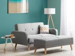 Beliani 2-istuttava Vuodesohva Kangas Vaaleanharmaa FLORLI 15 Beliani 2-istuttava Vuodesohva Kangas Vaaleanharmaa FLORLI -Halpa 2-istuttavat sohvat myymälä undef src sa picid 704126 type whitesh image