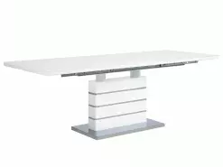 Beliani Ruokapöytä Jatkettava Valkoinen 180/220 X 90 Cm HAMLER -Halpa 2-istuttavat sohvat myymälä undef src sa picid 705247 type whitesh image