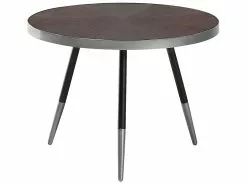 Beliani Sohvapöytä Tumma Puu/hopea RAMONA