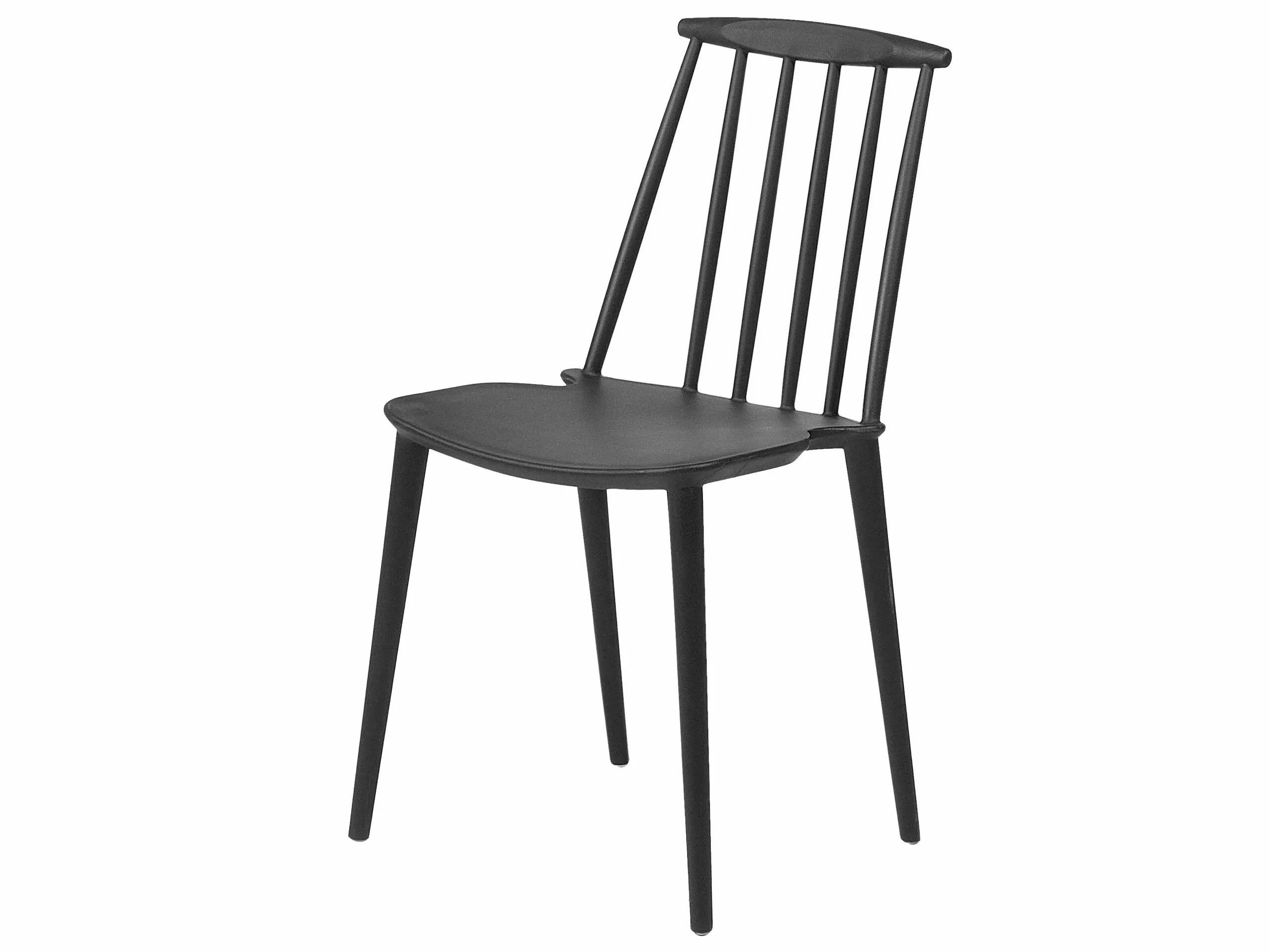 Beliani Tuoli Muovi Musta 2 Kpl VENTNOR 8 Beliani Tuoli Muovi Musta 2 Kpl VENTNOR - Image 6