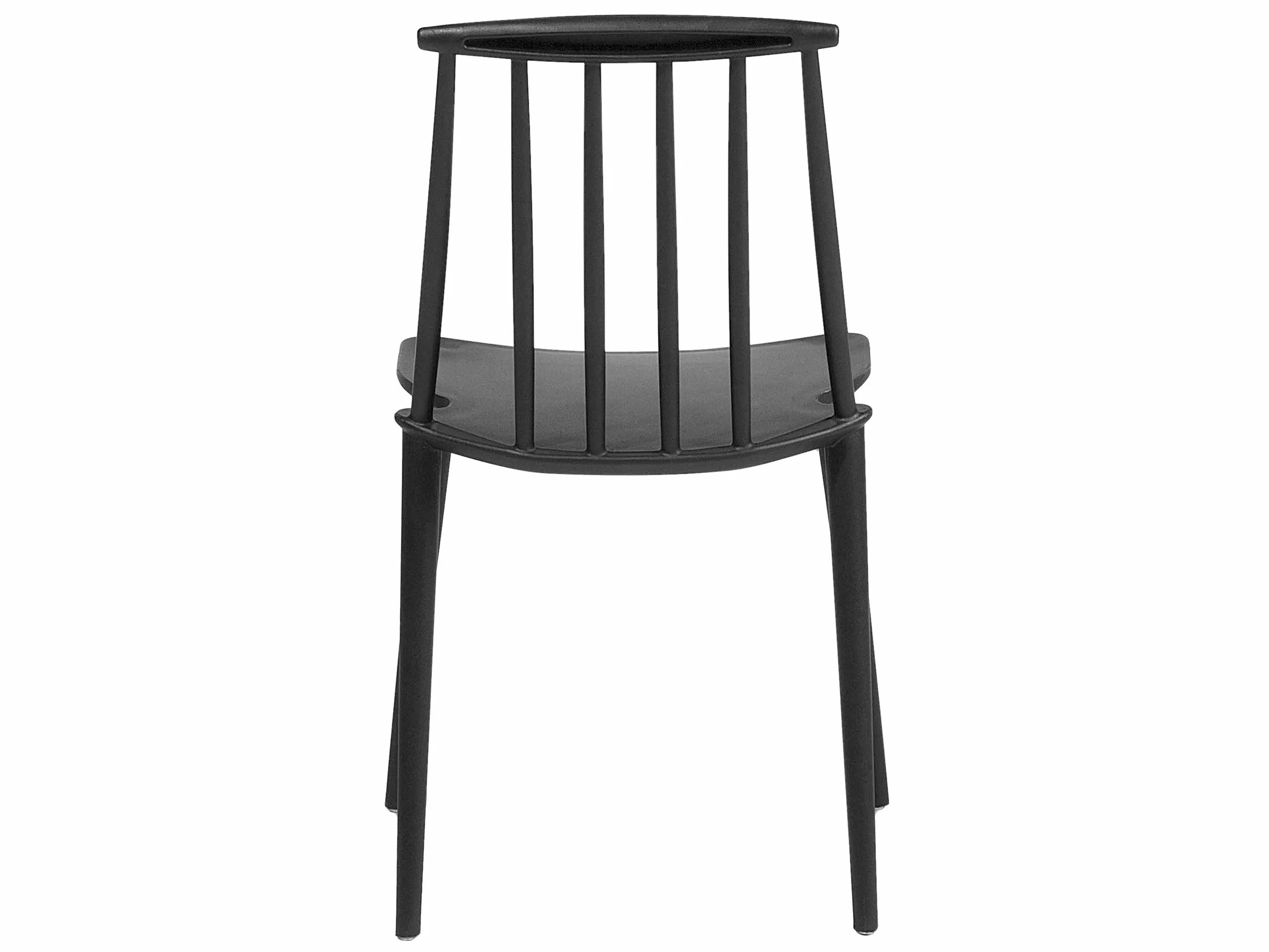 Beliani Tuoli Muovi Musta 2 Kpl VENTNOR 10 Beliani Tuoli Muovi Musta 2 Kpl VENTNOR - Image 8