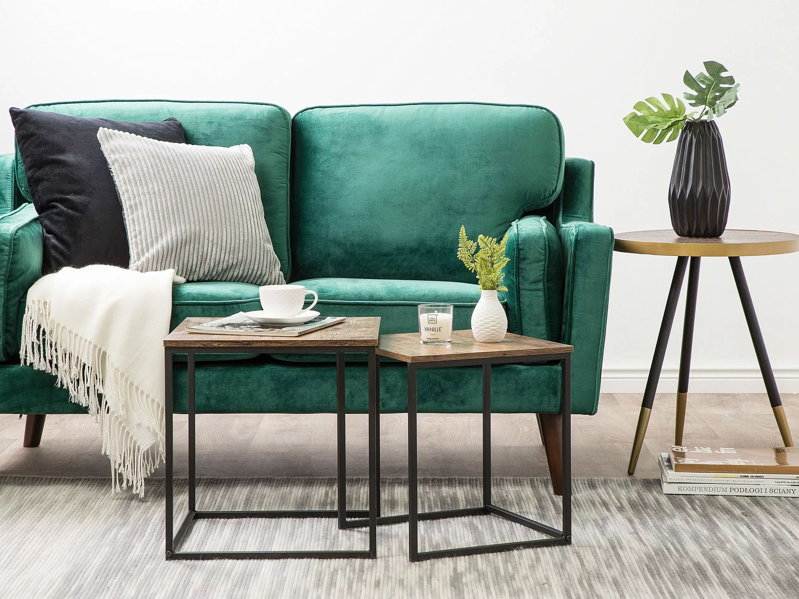 Beliani 2-istuttava Tummanvihreä Sohva LOKKA 5 Beliani 2-istuttava Tummanvihreä Sohva LOKKA - Image 3