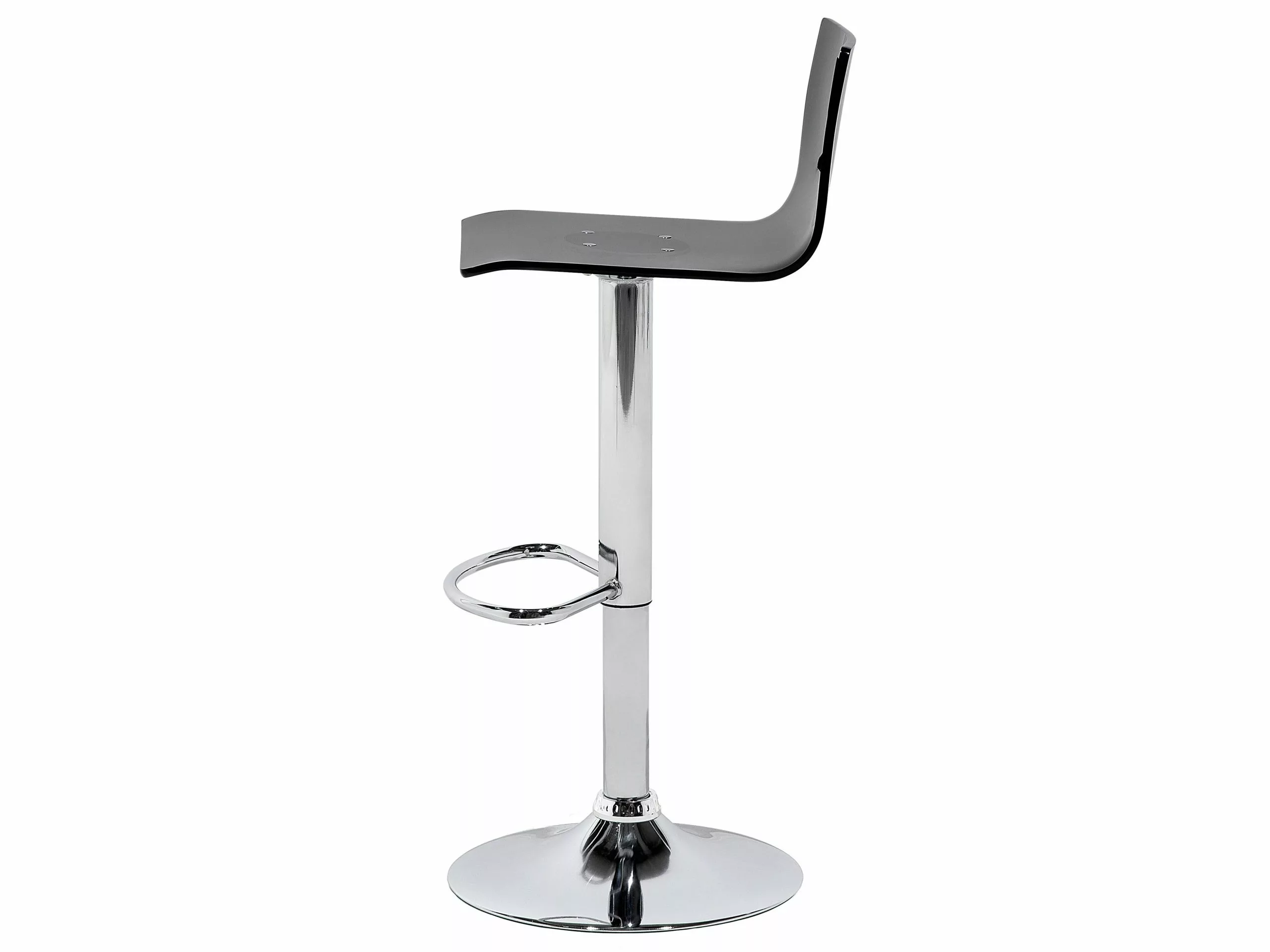 Beliani Baarijakkara Muovi Läpinäkyvä Musta 2 Kpl BUSAN 8 Beliani Baarijakkara Muovi Läpinäkyvä Musta 2 Kpl BUSAN - Image 6