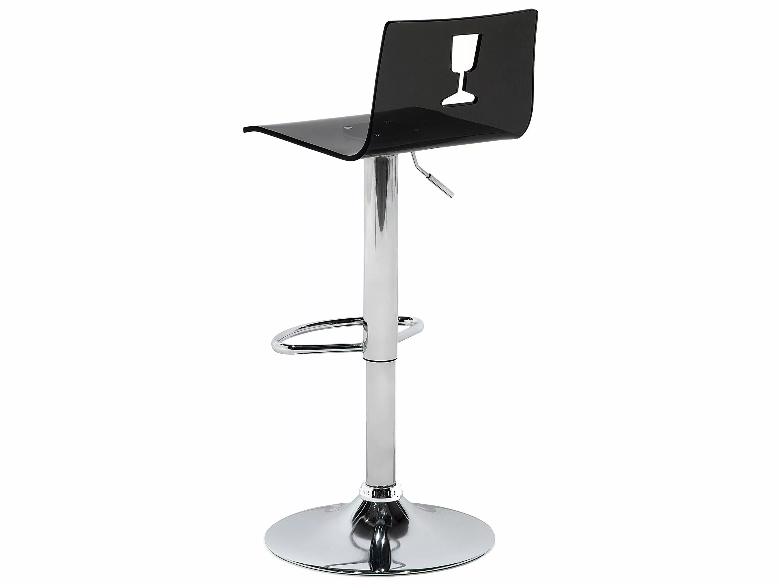 Beliani Baarijakkara Muovi Läpinäkyvä Musta 2 Kpl BUSAN 7 Beliani Baarijakkara Muovi Läpinäkyvä Musta 2 Kpl BUSAN - Image 5