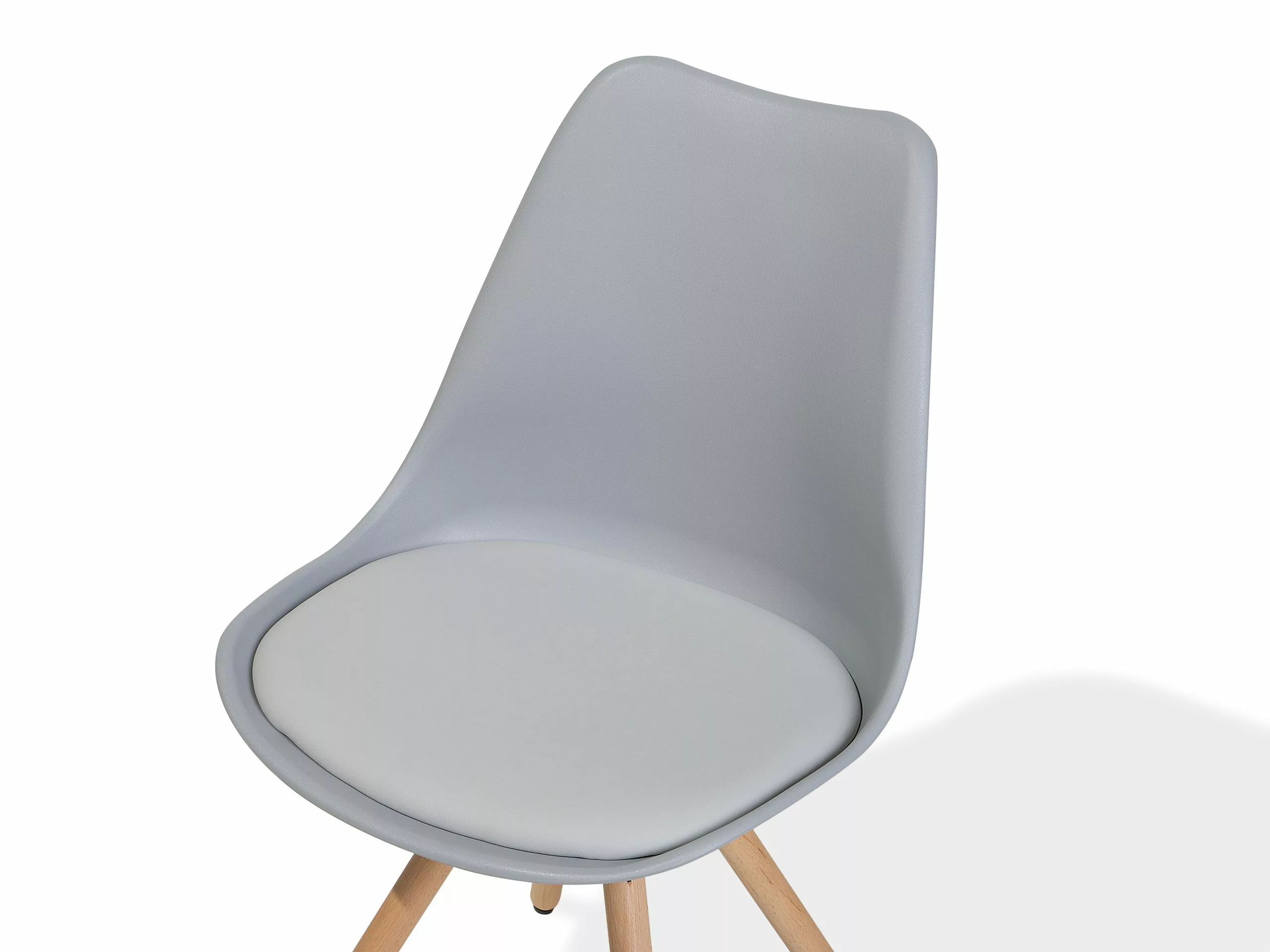 Beliani Tuoli Muovi Vaaleanharmaa 2 Kpl DAKOTA 9 Beliani Tuoli Muovi Vaaleanharmaa 2 Kpl DAKOTA - Image 7