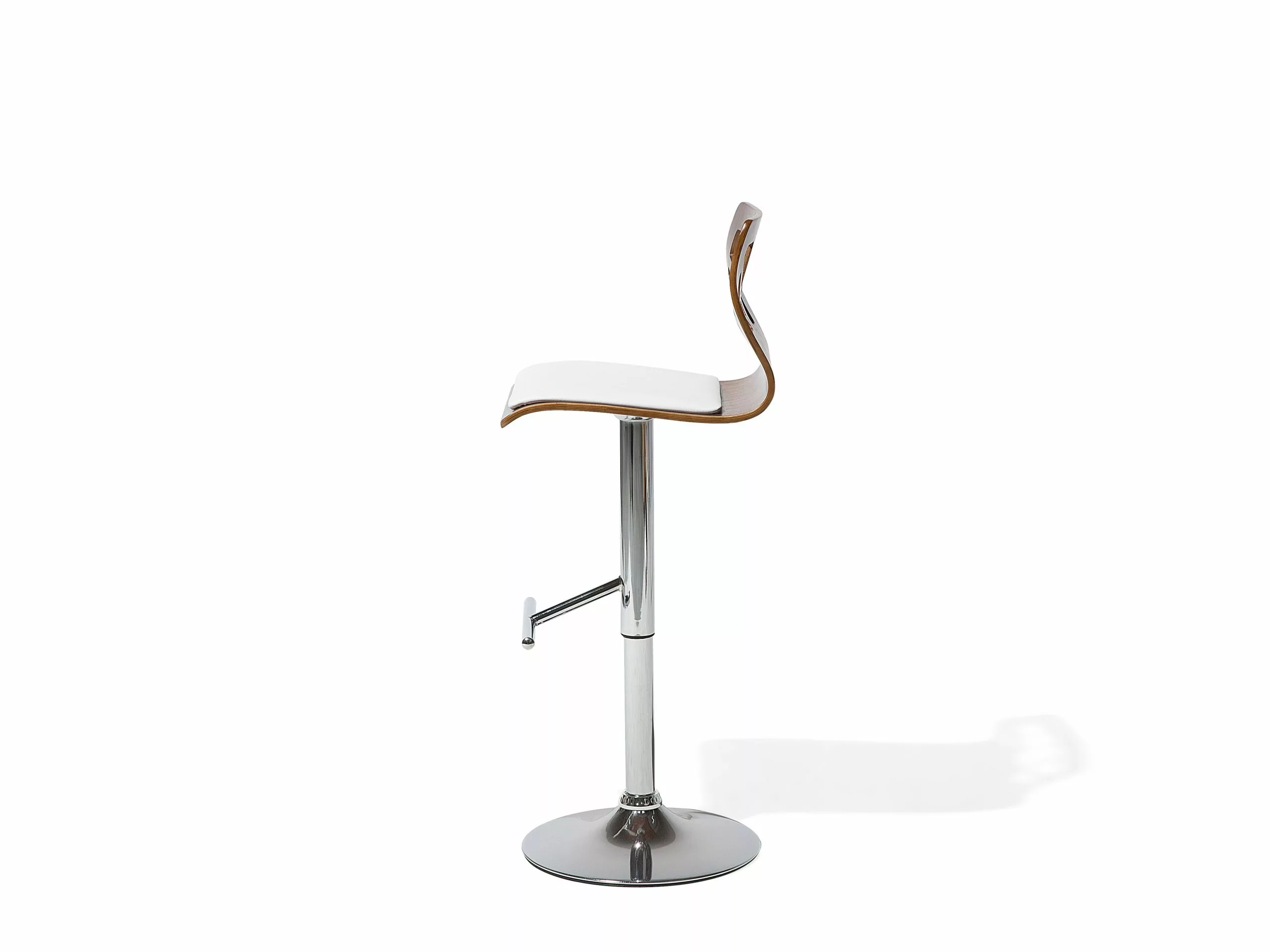 Beliani Baarijakkara Keinonahka Tumma Puu/valkoinen PETERSBURG - Image 4