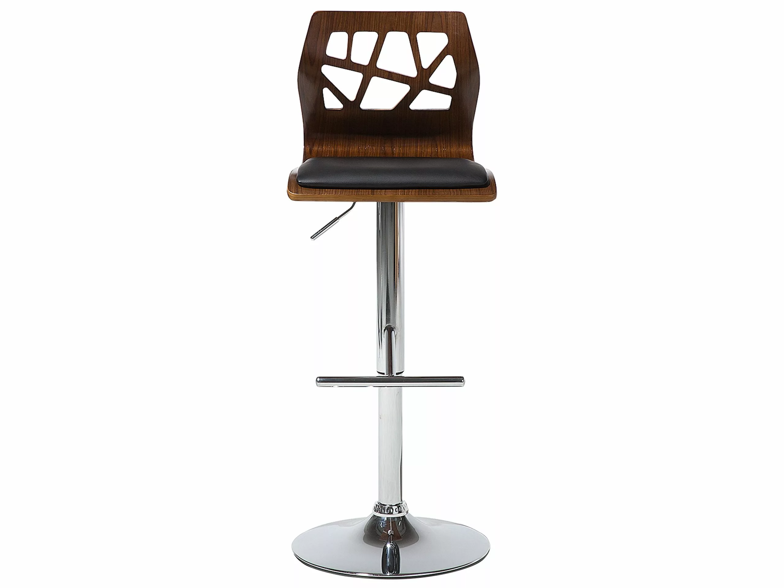 Beliani Baarijakkara Keinonahka Tumma Puu/musta PETERSBURG - Image 3