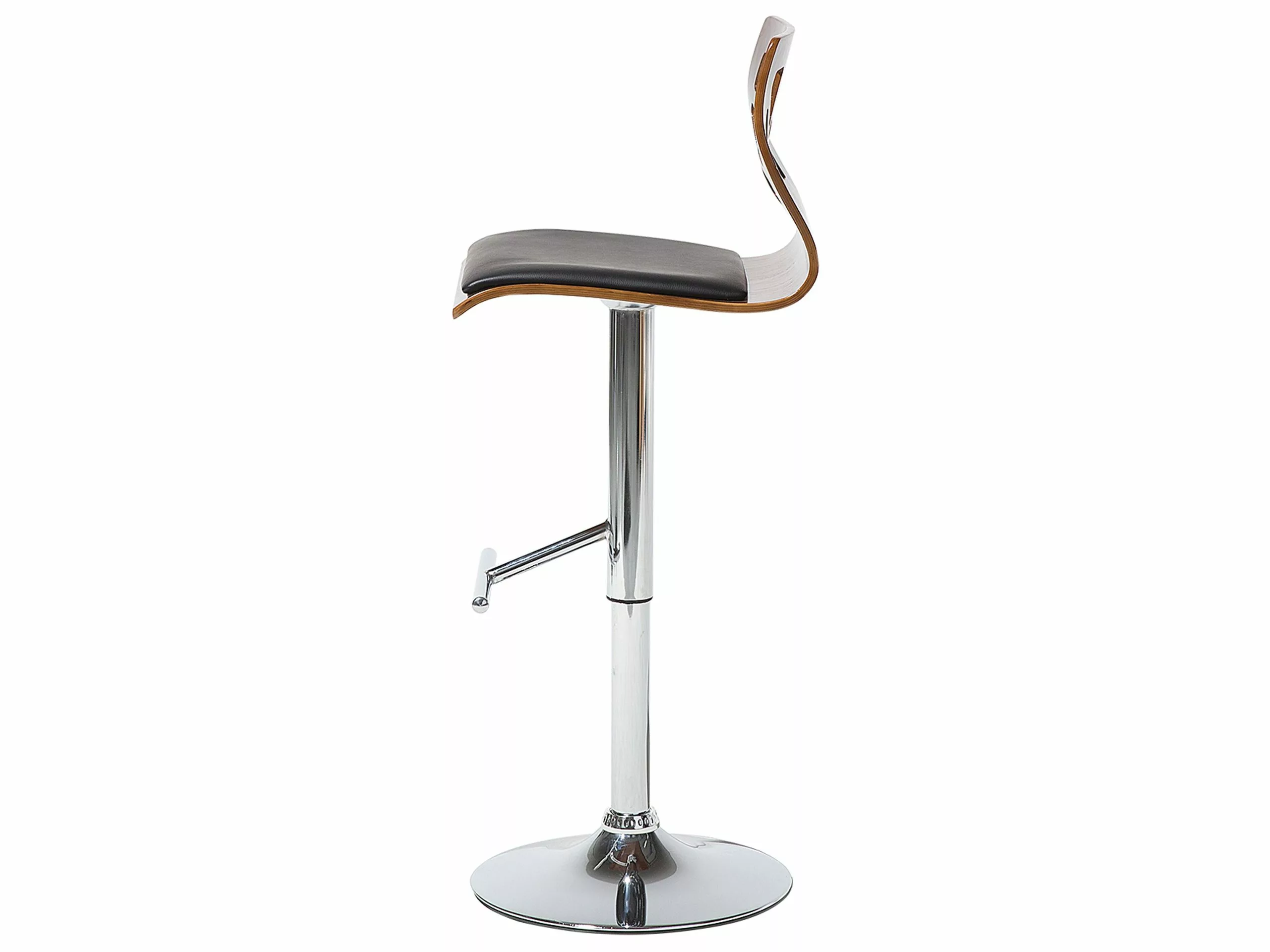 Beliani Baarijakkara Keinonahka Tumma Puu/musta PETERSBURG - Image 4