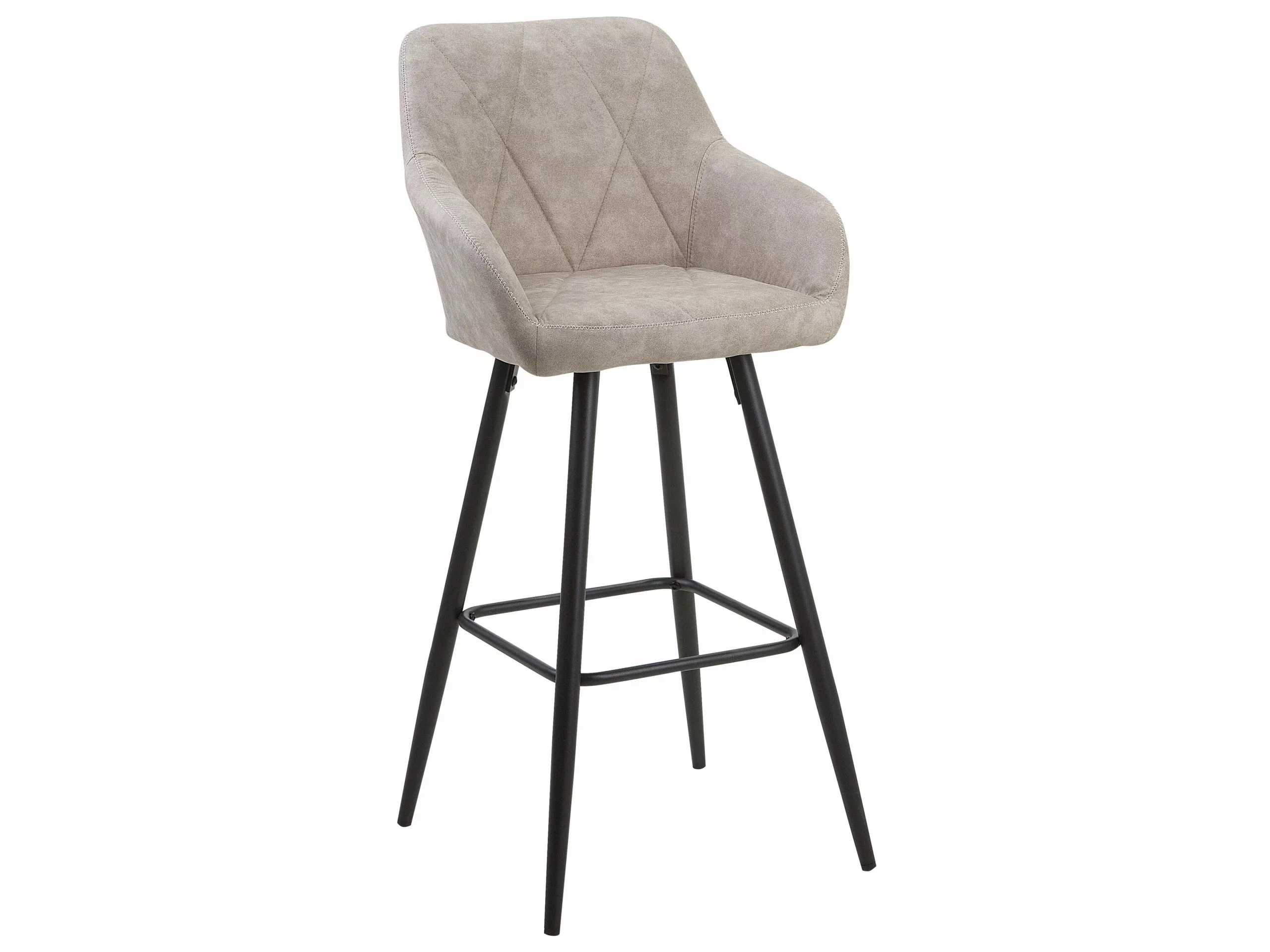 Beliani Baarituoli Kangas Beige 2 Kpl DARIEN 6 Beliani Baarituoli Kangas Beige 2 Kpl DARIEN - Image 4