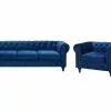 Beliani Laivastonsininen Samettiverhoiltu Sohvaryhmä CHESTERFIELD 2 Beliani Laivastonsininen Samettiverhoiltu Sohvaryhmä CHESTERFIELD -Halpa 2-istuttavat sohvat myymälä undef src sa picid 726098 type whitesh image