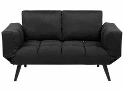 Beliani 2-istuttava Vuodesohva Musta BREKKE
