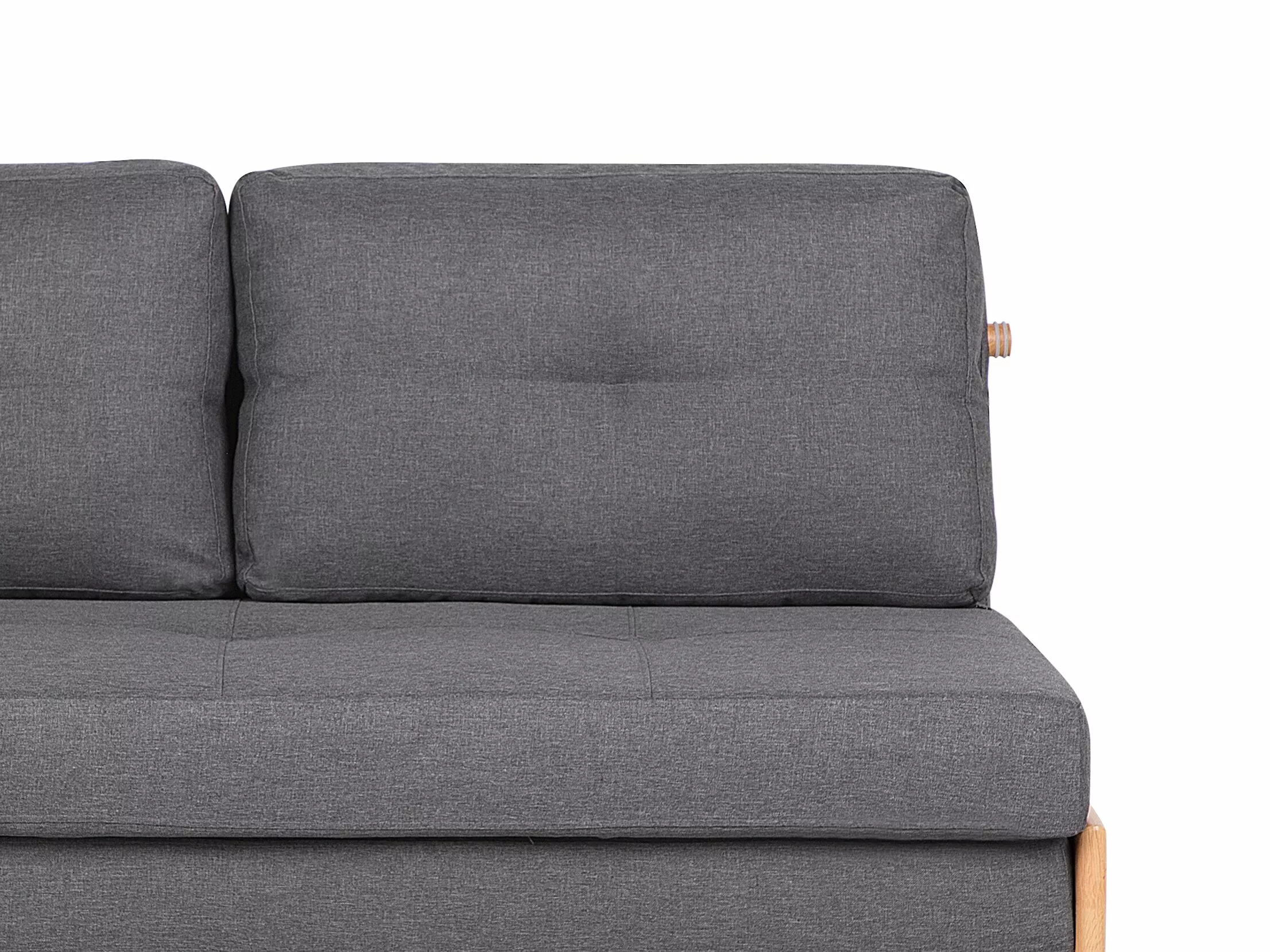 Beliani 2-istuttava Vuodesohva Kankainen Tummanharmaa EDLAND - Image 6