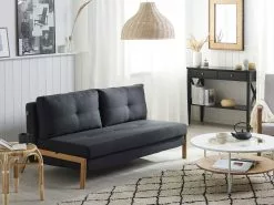 Beliani 2-istuttava Vuodesohva Kankainen Musta EDLAND 13 Beliani 2-istuttava Vuodesohva Kankainen Musta EDLAND -Halpa 2-istuttavat sohvat myymälä undef src sa picid 731693 type color image