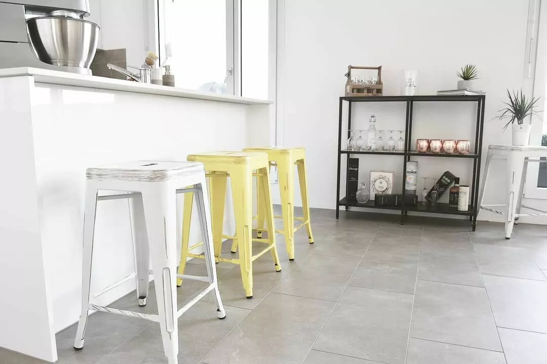 Beliani Baarijakkara Metalli Valkoinen/kulta 60 Cm 2 Kpl CABRILLO - Image 3