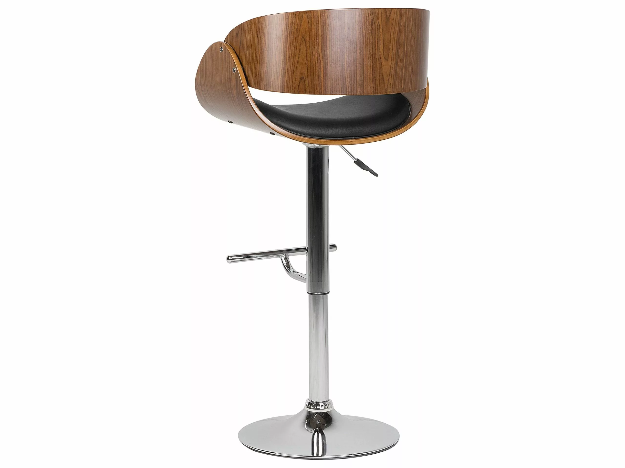 Beliani Baarijakkara Keinonahka Tumma Puu/musta BAKU 9 Beliani Baarijakkara Keinonahka Tumma Puu/musta BAKU - Image 7