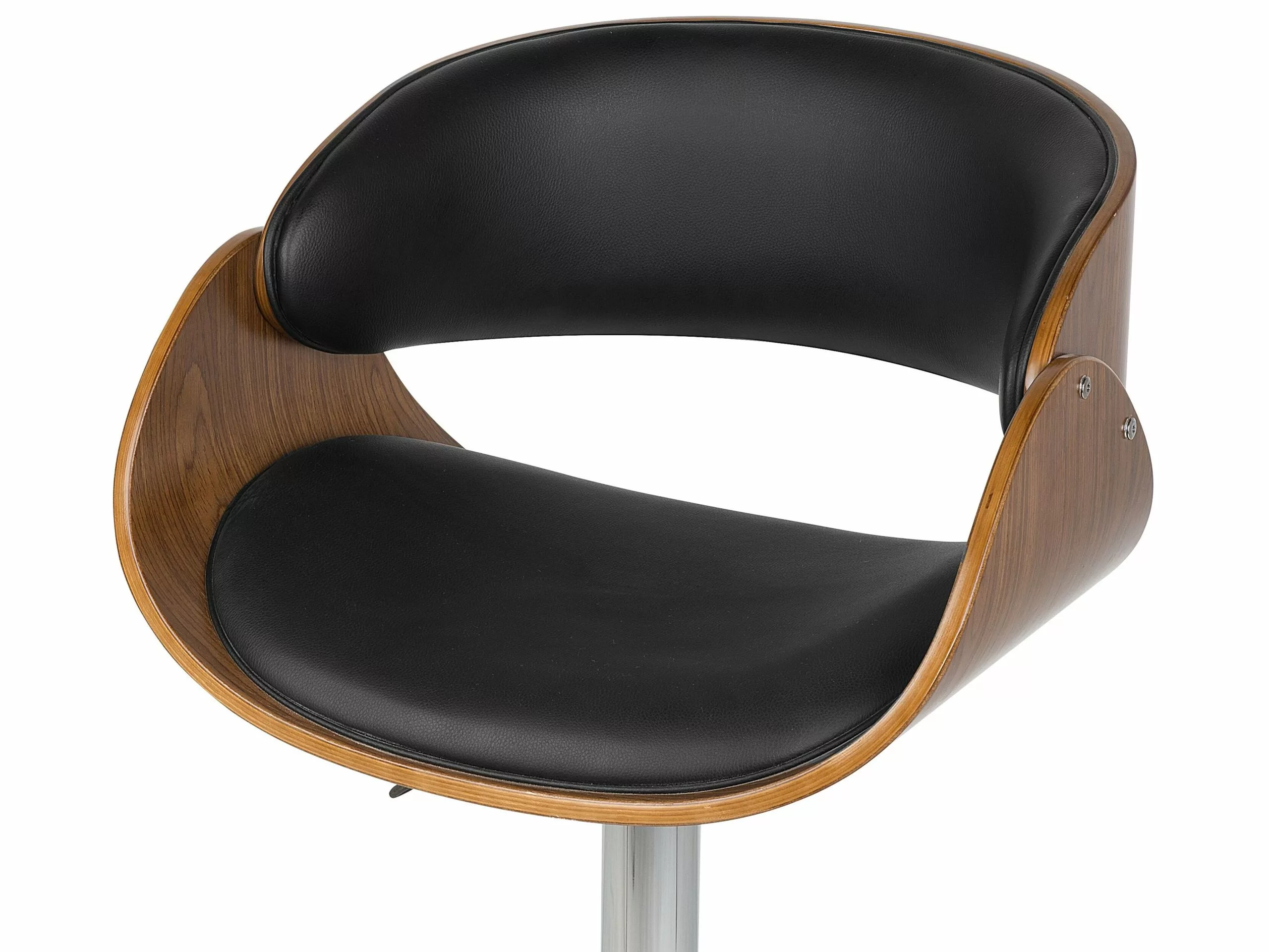 Beliani Baarijakkara Keinonahka Tumma Puu/musta BAKU 10 Beliani Baarijakkara Keinonahka Tumma Puu/musta BAKU - Image 8