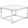 Beliani Sohvapöytä Lasitasolla Metalli Hopea CRYSTAL 2 Beliani Sohvapöytä Lasitasolla Metalli Hopea CRYSTAL -Halpa 2-istuttavat sohvat myymälä undef src sa picid 733176 type whitesh image