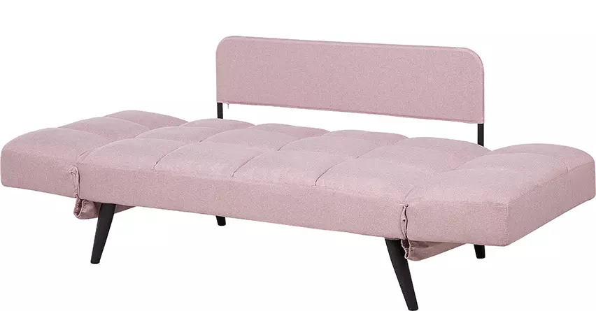 Beliani 2-istuttava Vuodesohva Vaaleanpunainen BREKKE - Image 3