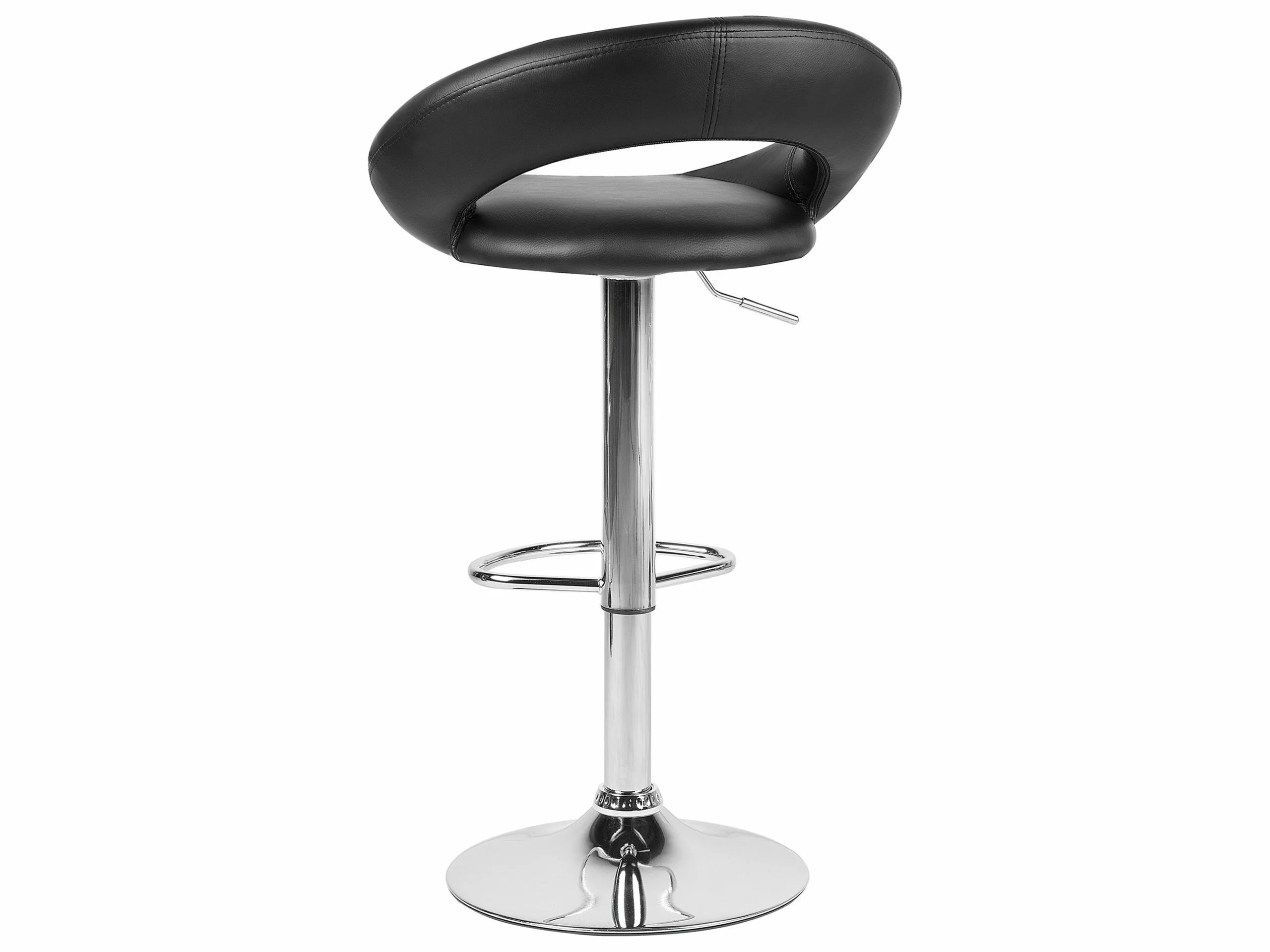 Beliani Baarijakkara Keinonahka Musta 2 Kpl PEORIA - Image 5