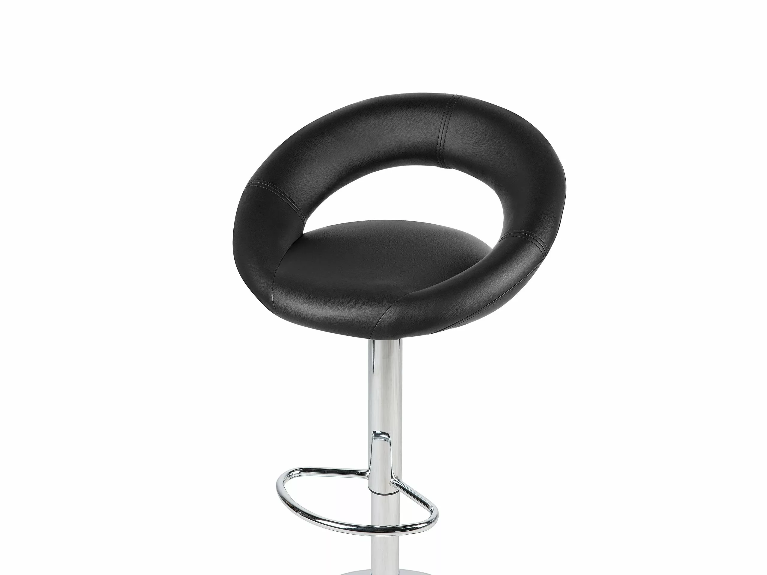 Beliani Baarijakkara Keinonahka Musta 2 Kpl PEORIA - Image 6