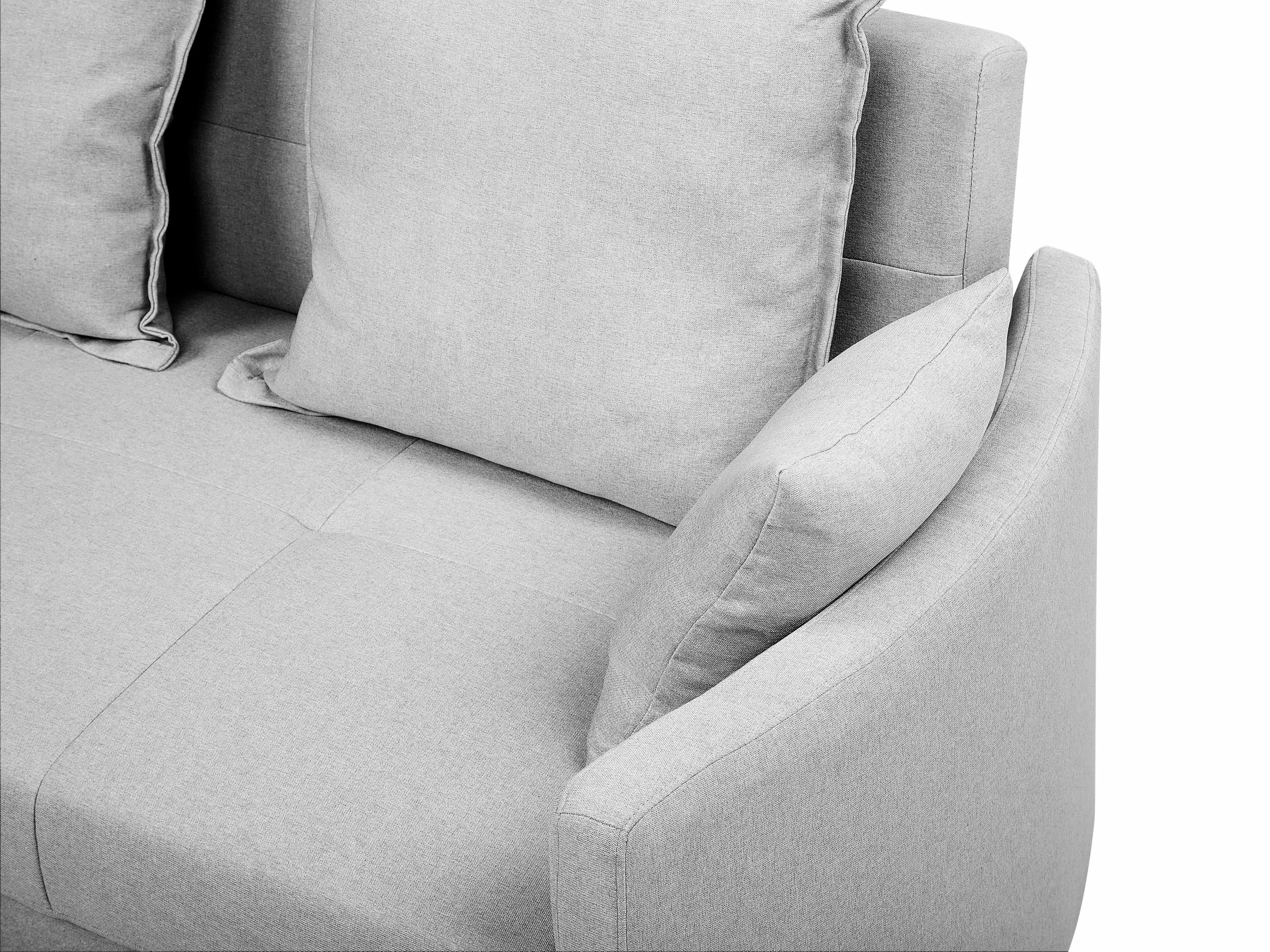 Beliani 2-istuttava Vuodesohva Vaaleanharmaa HOVIN 9 Beliani 2-istuttava Vuodesohva Vaaleanharmaa HOVIN - Image 7