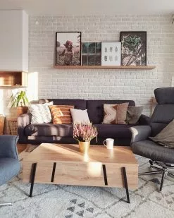 Beliani Sohvapöytä Säilytystila Vaalea Puu/musta BLACKPOOL -Halpa 2-istuttavat sohvat myymälä undef src sa picid 747263 type whitesh image