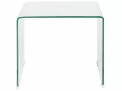 Beliani Sivupöytäsetti Lasi Kirkas 2 Kpl KENDALL -Halpa 2-istuttavat sohvat myymälä undef src sa picid 751271 type whitesh image