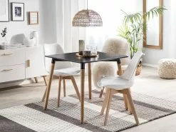 Beliani Ruokapöytä Musta/vaalea Puu 80 X 80 Cm BUSTO 12 Beliani Ruokapöytä Musta/vaalea Puu 80 X 80 Cm BUSTO -Halpa 2-istuttavat sohvat myymälä undef src sa picid 753828 type color image