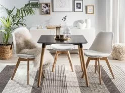 Beliani Ruokapöytä Musta/vaalea Puu 80 X 80 Cm BUSTO 13 Beliani Ruokapöytä Musta/vaalea Puu 80 X 80 Cm BUSTO -Halpa 2-istuttavat sohvat myymälä undef src sa picid 753829 type whitesh image