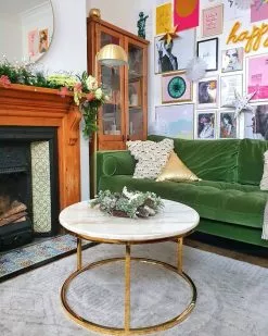 Beliani Sohvapöytä Marmorikuvio Beige/kulta CORAL 14 Beliani Sohvapöytä Marmorikuvio Beige/kulta CORAL -Halpa 2-istuttavat sohvat myymälä undef src sa picid 754790 type whitesh image