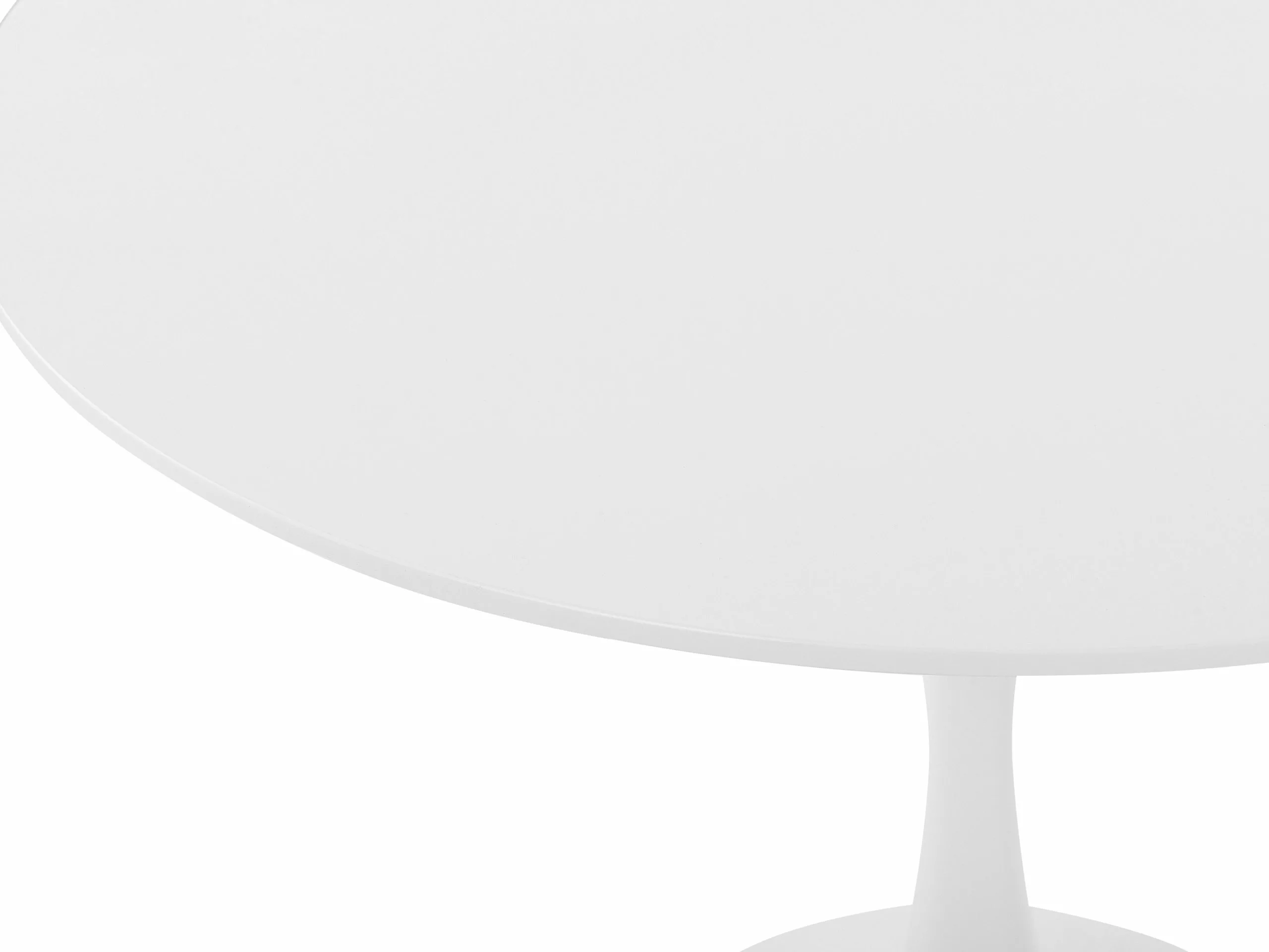 Beliani Ruokapöytä Valkoinen ⌀ 90 Cm BOCA - Image 5