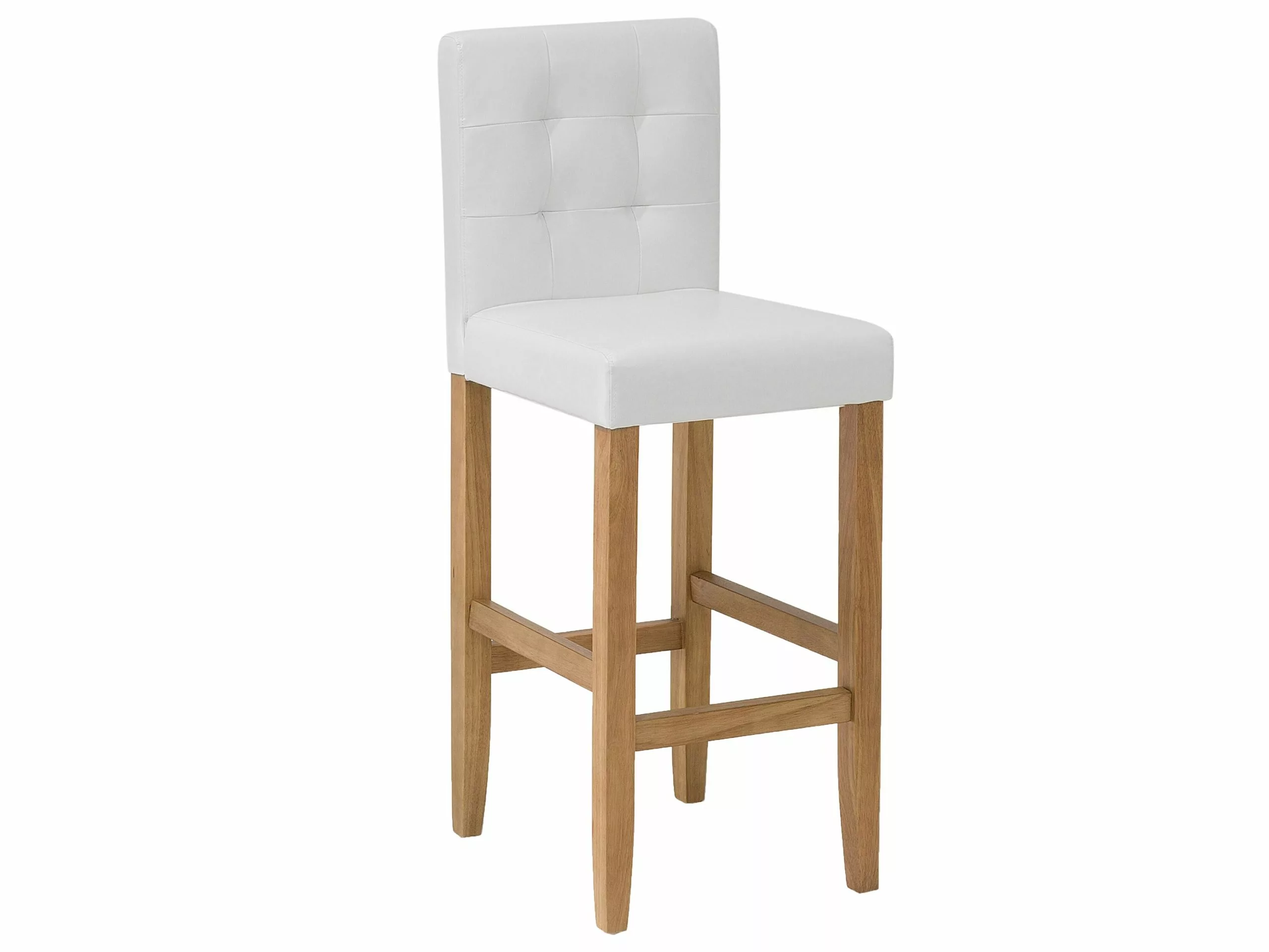 Beliani Baarituoli Keinonahka Luonnonvalkoinen MADISON