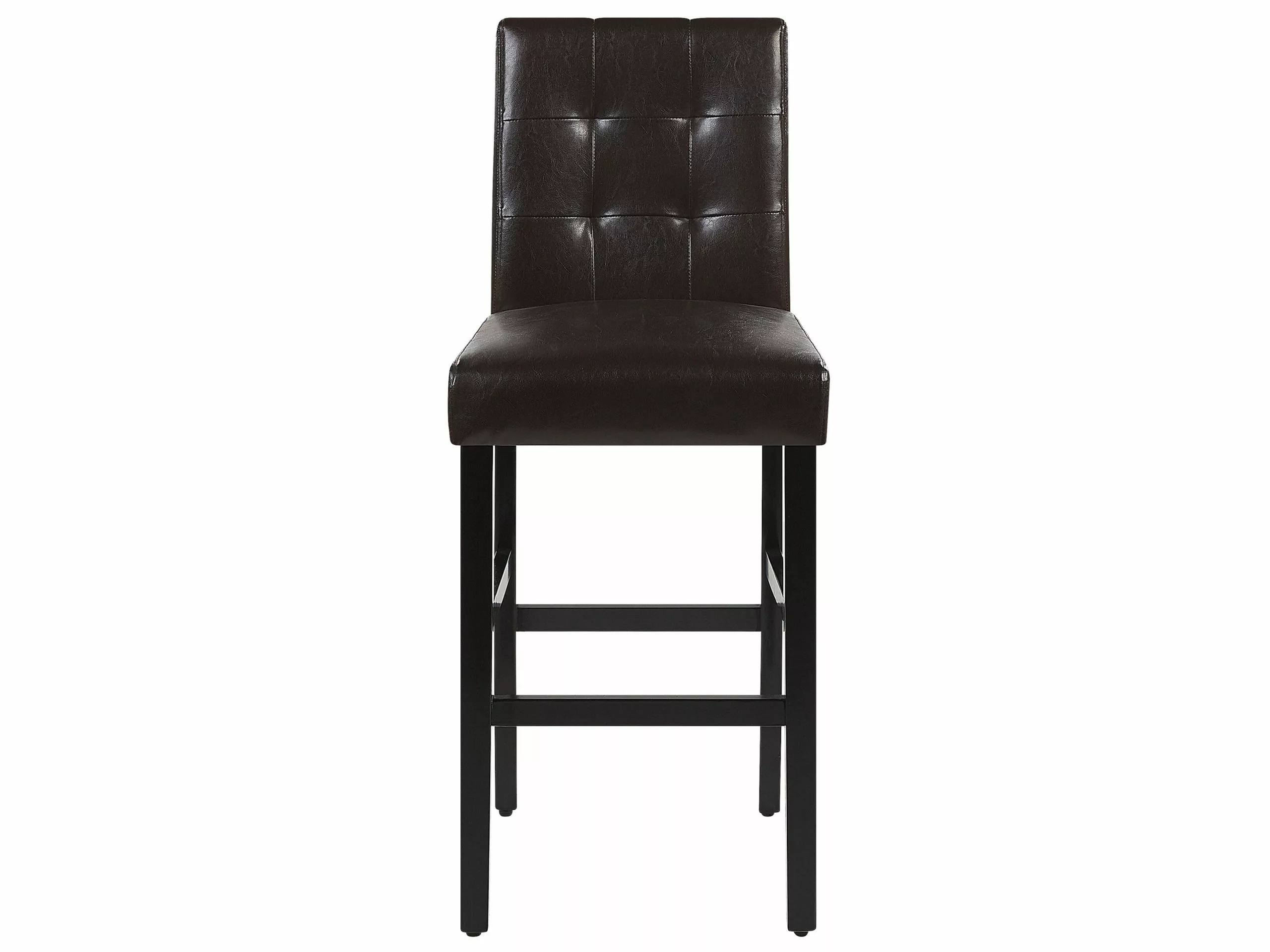 Beliani Baarituoli Keinonahka Ruskea 2 Kpl MADISON 6 Beliani Baarituoli Keinonahka Ruskea 2 Kpl MADISON - Image 4