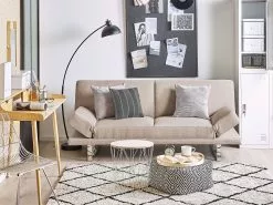 Beliani 2-istuttava Vuodesohva Kangas Beige YORK -Halpa 2-istuttavat sohvat myymälä undef src sa picid 764736 type whitesh image