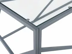 Beliani Sohvapöytä Lasitasolla Metalli Hopea ORLAND -Halpa 2-istuttavat sohvat myymälä undef src sa picid 767900 type whitesh image