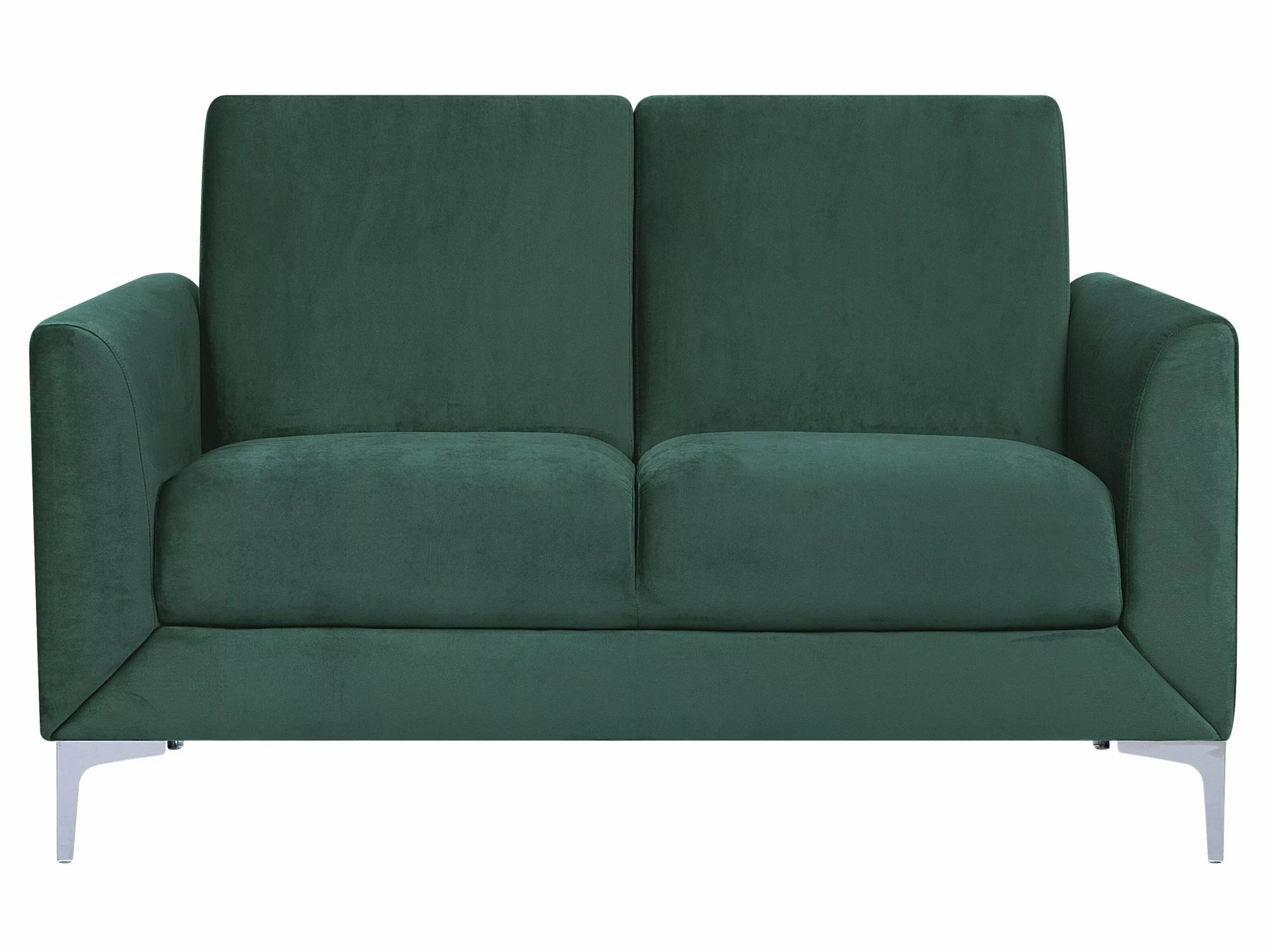 Beliani Kolmiosainen Sohvaryhmä Samettinen Vihreä FENES - Image 6