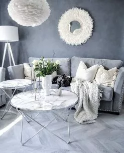 Beliani Sohvapöytä Metalli Marmorikuvio Valkoinen/hopea MERIDIAN II 16 Beliani Sohvapöytä Metalli Marmorikuvio Valkoinen/hopea MERIDIAN II -Halpa 2-istuttavat sohvat myymälä undef src sa picid 769325 type whitesh image