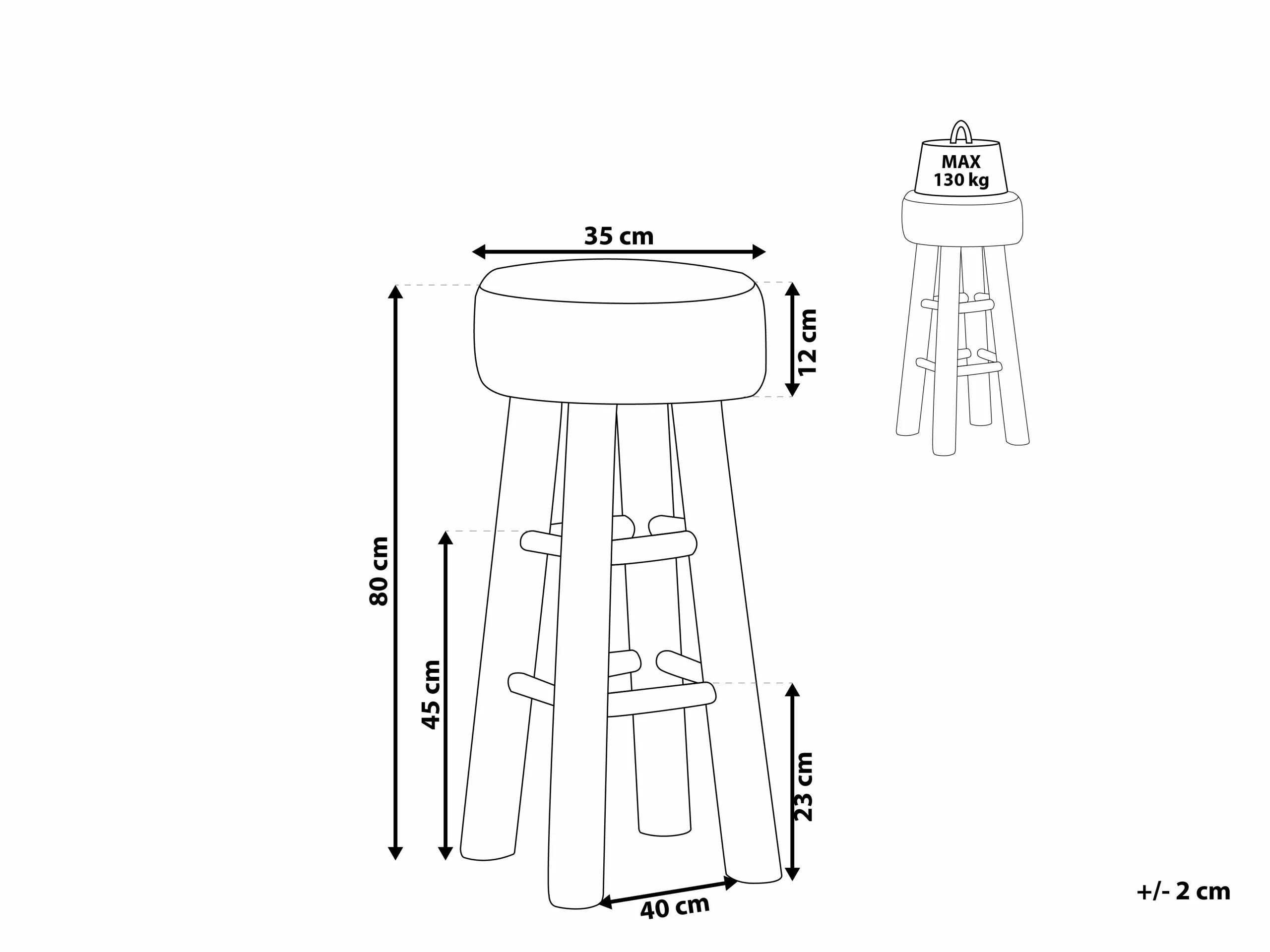Beliani Baarijakkara Lampaannahka Vaalea Puu WALTON - Image 8