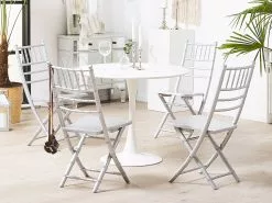 Beliani Ruokapöytä Valkoinen ⌀ 90 Cm BOCA -Halpa 2-istuttavat sohvat myymälä undef src sa picid 775176 type color image
