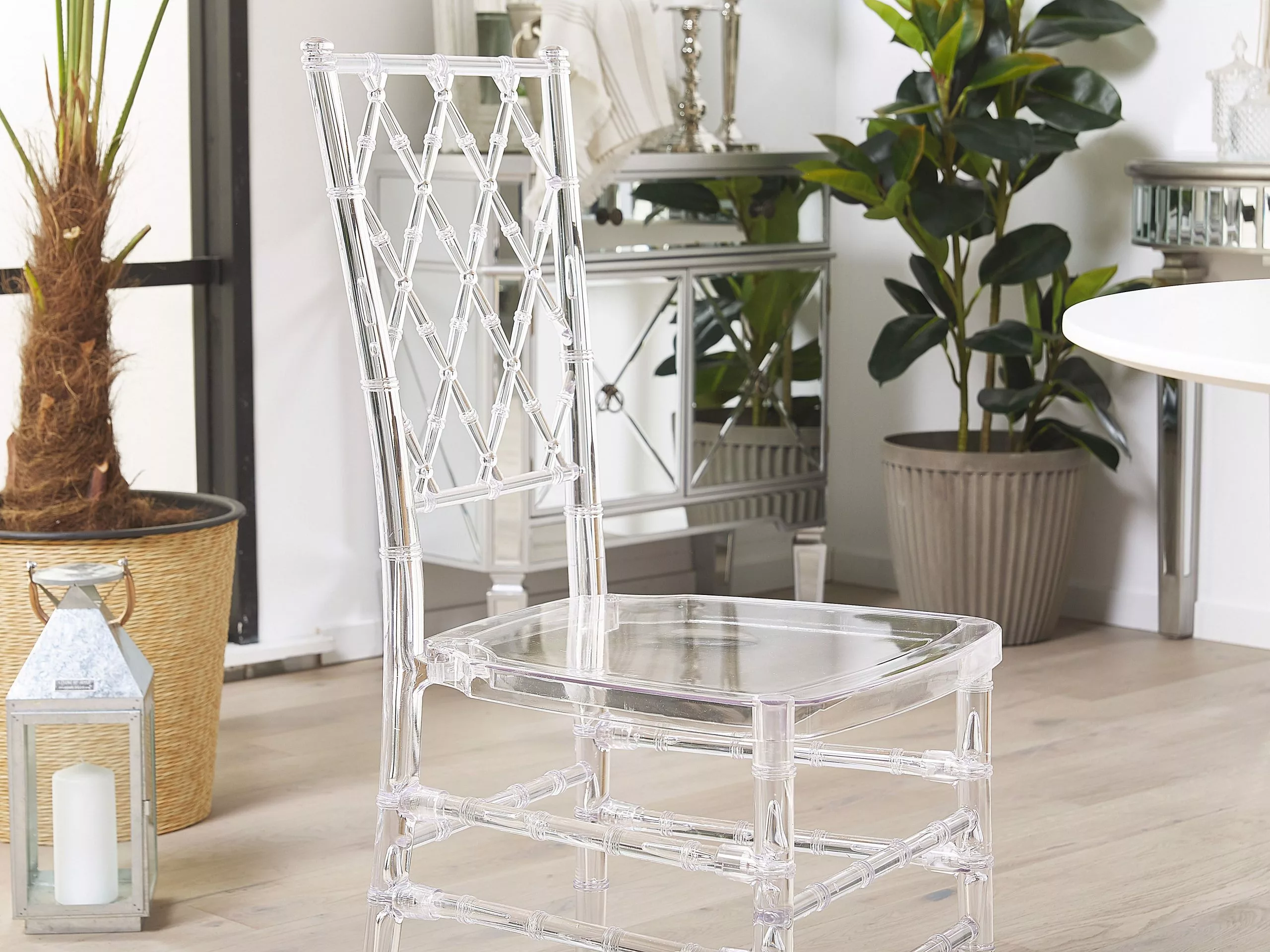 Beliani Tuoli Muovi Kirkas 2 Kpl CLARION 5 Beliani Tuoli Muovi Kirkas 2 Kpl CLARION - Image 3