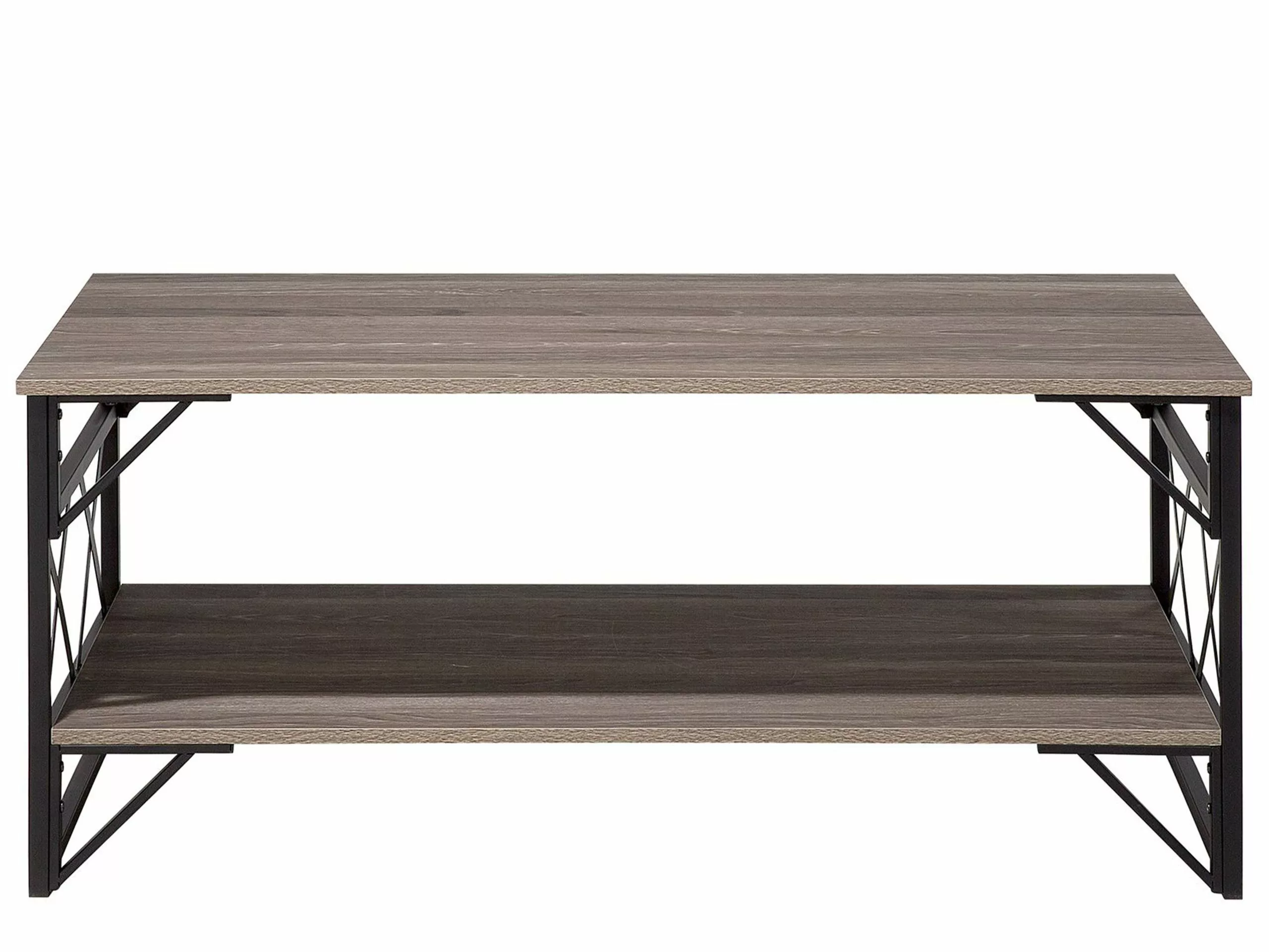 Beliani Sohvapöytä Ruskeanharmaa/musta BOLTON 6 Beliani Sohvapöytä Ruskeanharmaa/musta BOLTON - Image 4