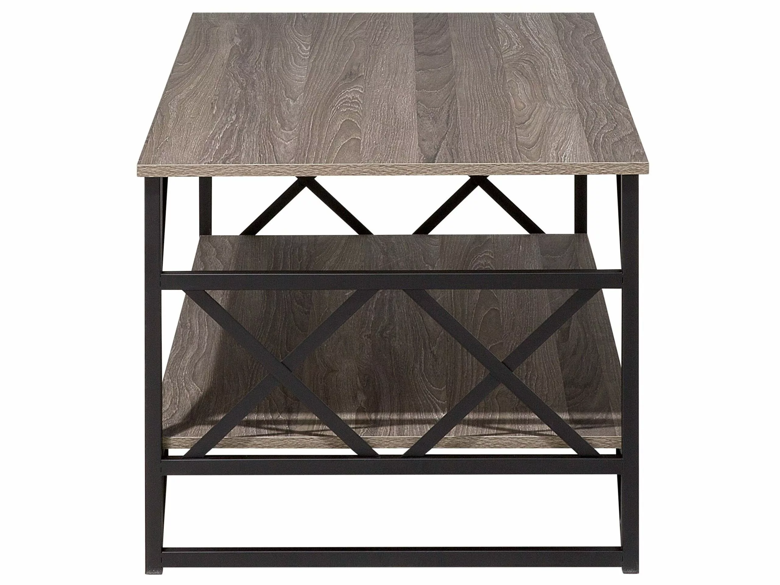 Beliani Sohvapöytä Ruskeanharmaa/musta BOLTON 8 Beliani Sohvapöytä Ruskeanharmaa/musta BOLTON - Image 6